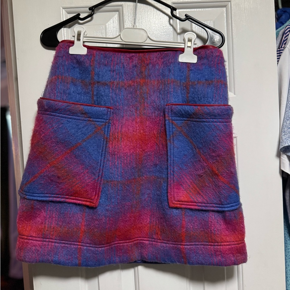 Plaid Wool Maeve Anthropologie Skirt